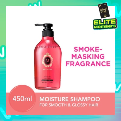 MA CHERIE Moisture Shampoo Smoke Masking Fragrance (Reduce Smoke Odour + For Smooth & Glossy Hair) 450ml