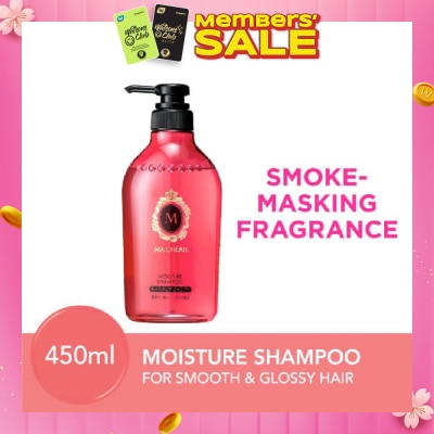 MA CHERIE [CNY] Moisture Shampoo Smoke Masking Fragrance (Reduce Smoke Odour + For Smooth & Glossy Hair) 450ml