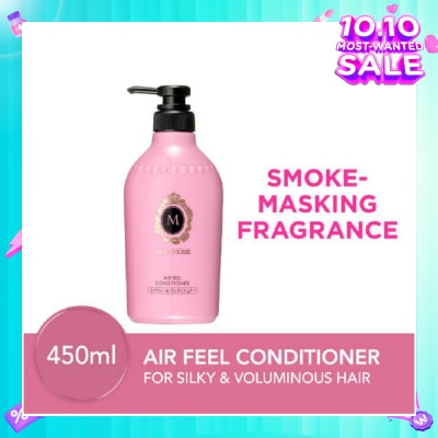 MA CHERIE Air Feel Conditioner Smoke Masking Fragrance (Reduce Smoke Odour + For Voluminous & Silky Hair) 450ml