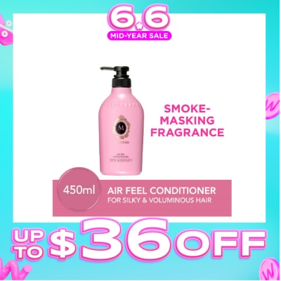 MA CHERIE - Air Feel Conditioner Smoke Masking Fragrance (Reduce Smoke Odour + For Voluminous & Silky Hair) 450ml