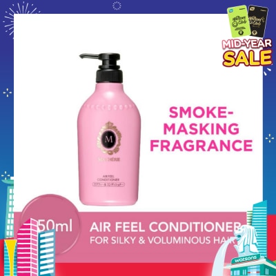 MA CHERIE Air Feel Conditioner Smoke Masking Fragrance (Reduce Smoke Odour + For Voluminous & Silky Hair) 450ml