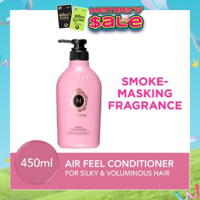 MA CHERIE - Air Feel Conditioner Smoke Masking Fragrance (Reduce Smoke Odour + For Voluminous & Silky Hair) 450ml