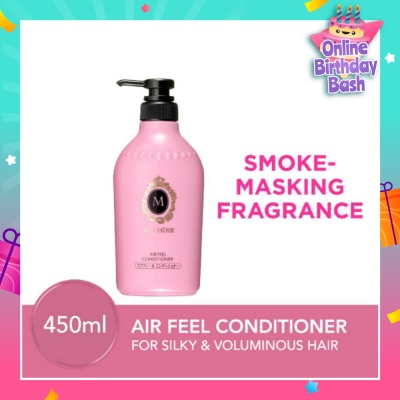 MA CHERIE Air Feel Conditioner Smoke Masking Fragrance (Reduce Smoke Odour + For Voluminous & Silky Hair) 450ml