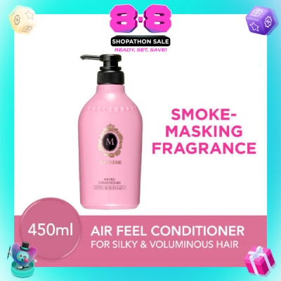MA CHERIE - Air Feel Conditioner Smoke Masking Fragrance (Reduce Smoke Odour + For Voluminous & Silky Hair) 450ml
