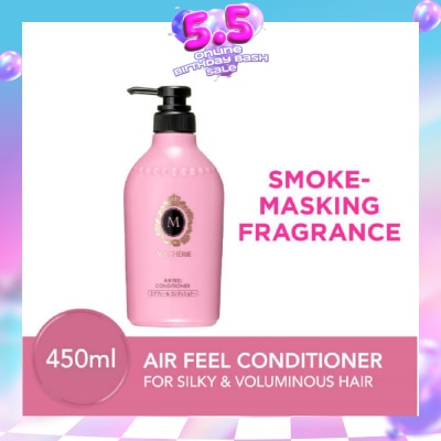 MA CHERIE - Air Feel Conditioner Smoke Masking Fragrance (Reduce Smoke Odour + For Voluminous & Silky Hair) 450ml