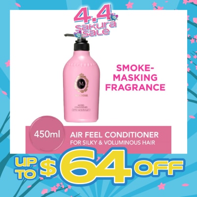 MA CHERIE - Air Feel Conditioner Smoke Masking Fragrance (Reduce Smoke Odour + For Voluminous & Silky Hair) 450ml