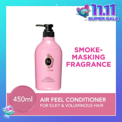 MA CHERIE Air Feel Conditioner Smoke Masking Fragrance (Reduce Smoke Odour + For Voluminous & Silky Hair) 450ml