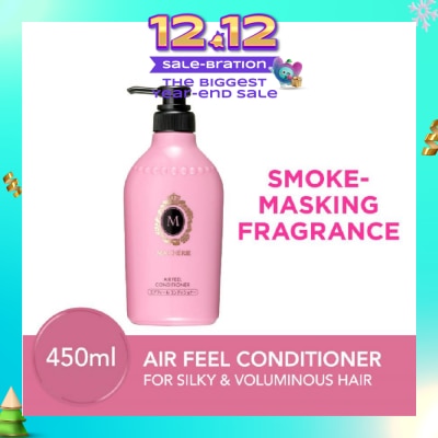 MA CHERIE Air Feel Conditioner Smoke Masking Fragrance (Reduce Smoke Odour + For Voluminous & Silky Hair) 450ml