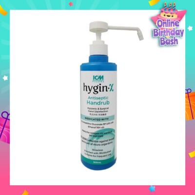 ICM PHARMA Hygin-X Antiseptic Handrub 500mL