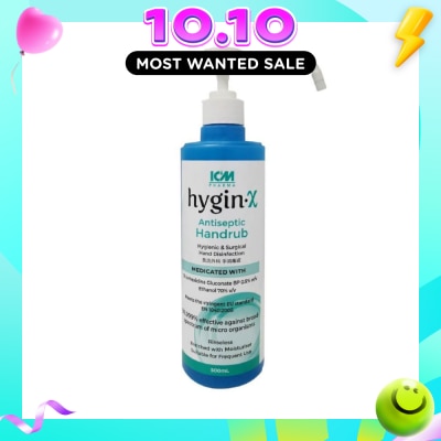 ICM PHARMA Hygin X Antiseptic Handrub 500mL image