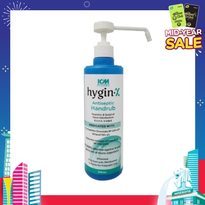 ICM PHARMA Hygin-X Antiseptic Handrub 500mL