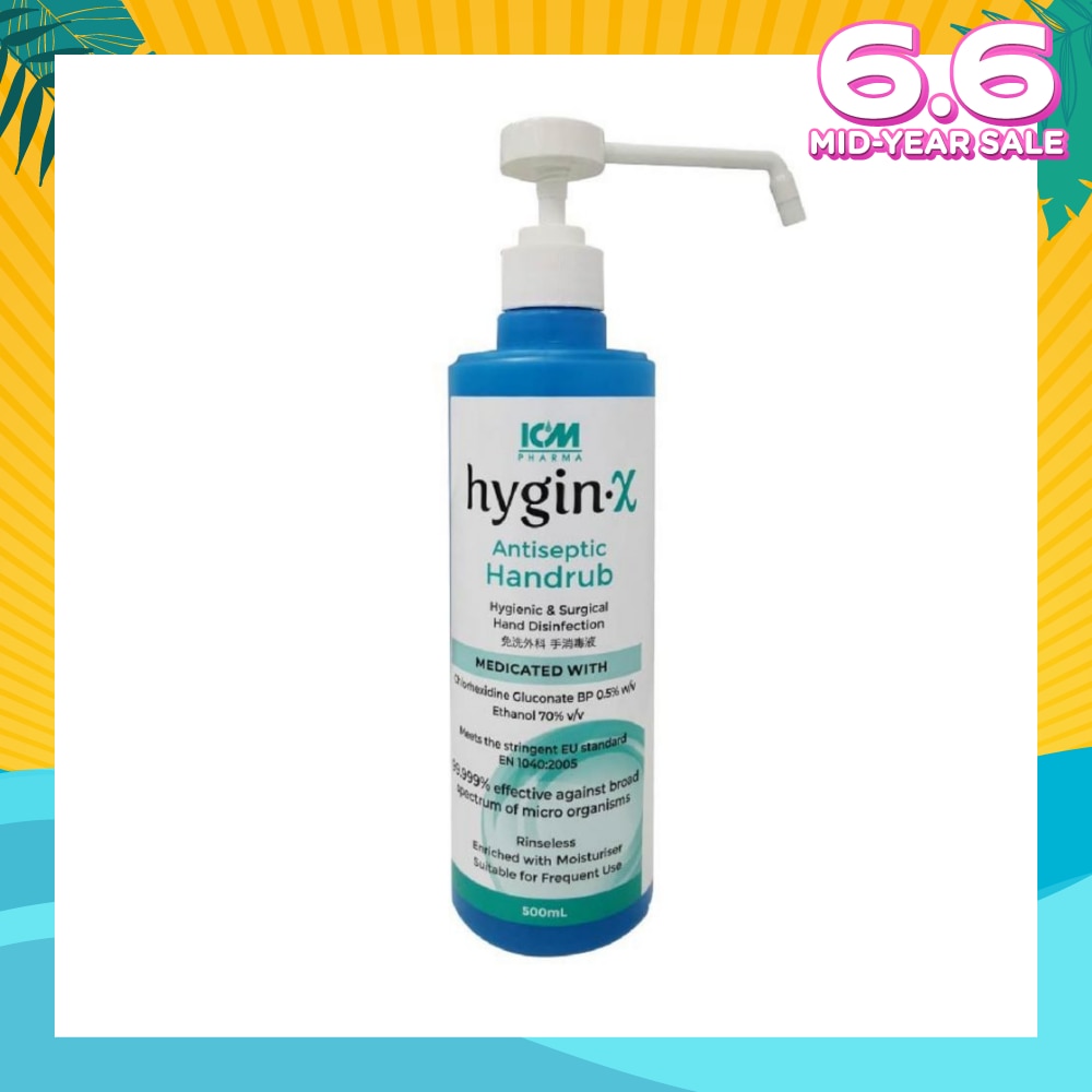 Hygin-X Antiseptic Handrub 500mL