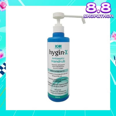 ICM PHARMA Hygin-X Antiseptic Handrub 500mL