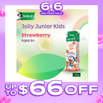 DARLIE - Jolly Junior Kids Strawberry Flavour Toothpaste (Age 6-12) 60g
