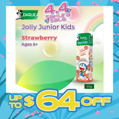 DARLIE - Jolly Junior Kids Strawberry Flavour Toothpaste (Age 6-12) 60g