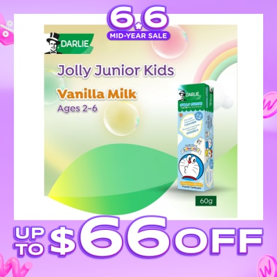 DARLIE - Jolly Junior kids toothpaste Vanilla Milk Flavor 60g (Expiry: Mar`2027)