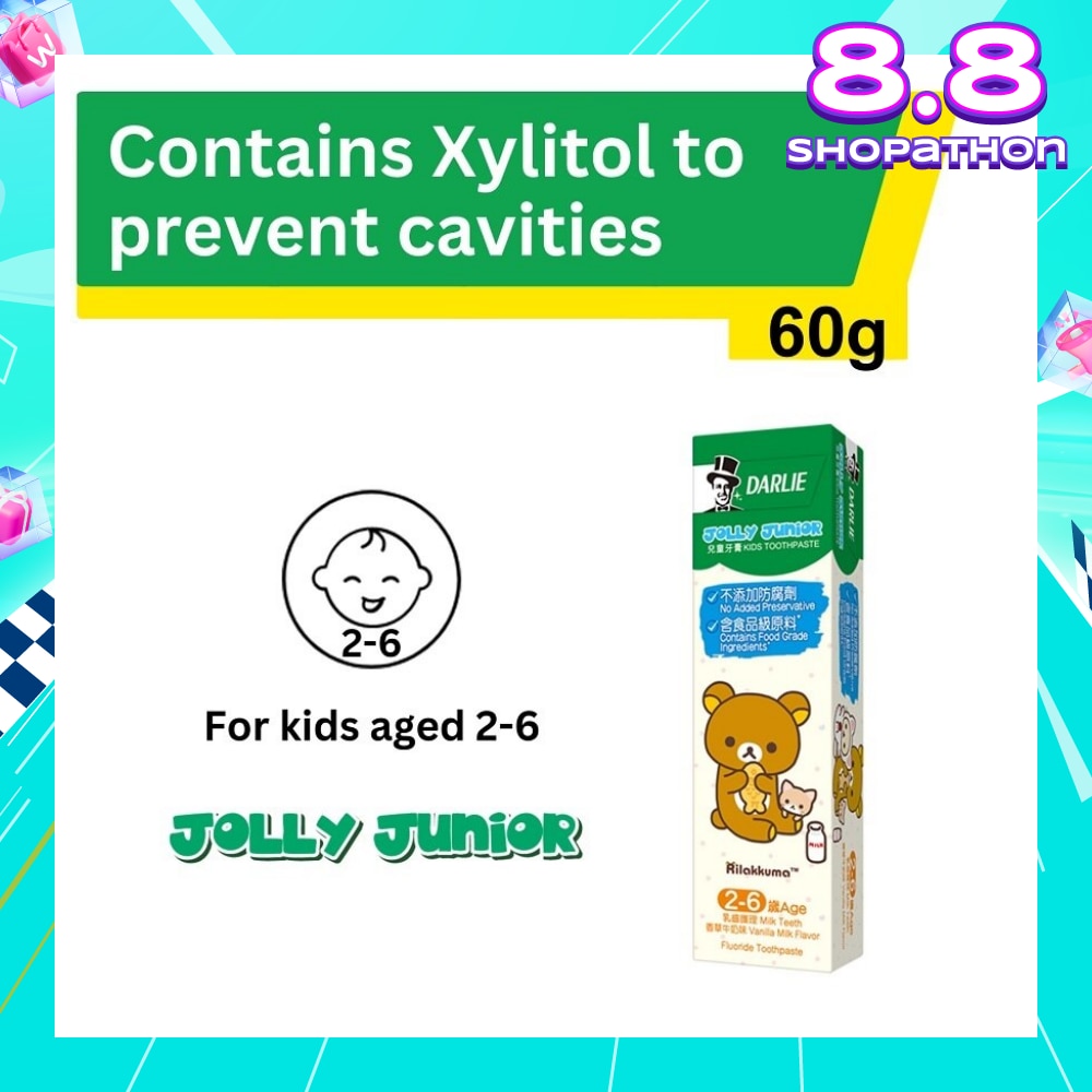 Jolly Junior Rilakkuma Kids Toothpaste Vanilla (For 2 to 6yrs old) 60g