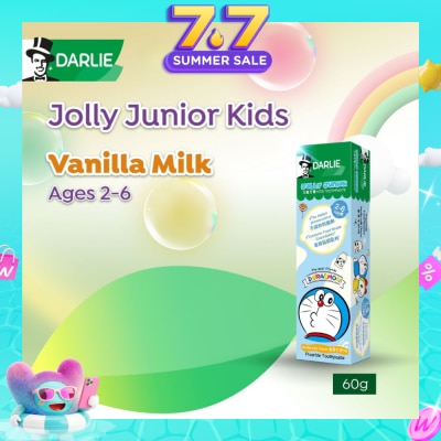 DARLIE - Jolly Junior kids toothpaste Vanilla Milk Flavor 60g&nbsp;(Expiry: Mar`2027)