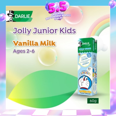 DARLIE - Jolly Junior kids toothpaste Vanilla Milk Flavor 60g (Expiry: Mar`2027)