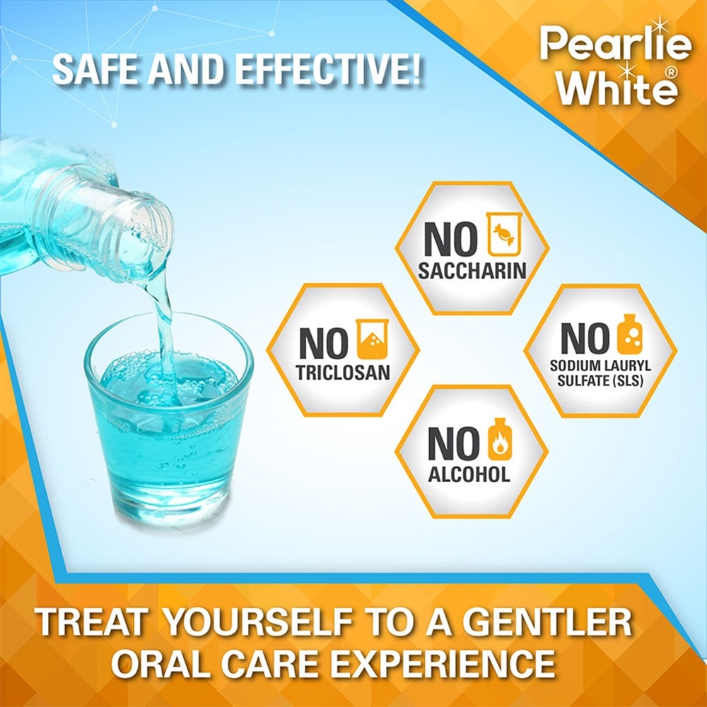 Fluorinze Anti Bacterial Fluoride Mouth Rinse Alcohol Free Refreshing Mint Flavour Twinpack 1L