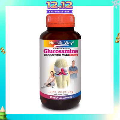 HOLISTIC WAY Glucosamine Chondroitin MSM 840mg 125 Vegetarian Capsules