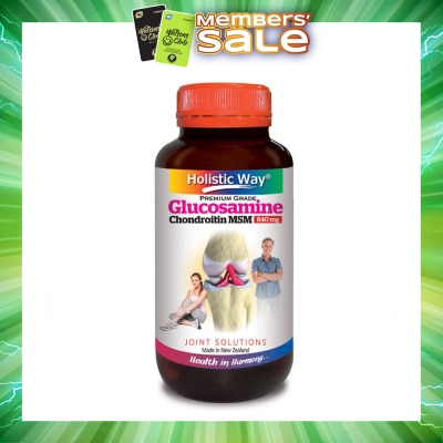 HOLISTIC WAY - Glucosamine Chondroitin MSM 840mg 125 Vegetarian Capsules