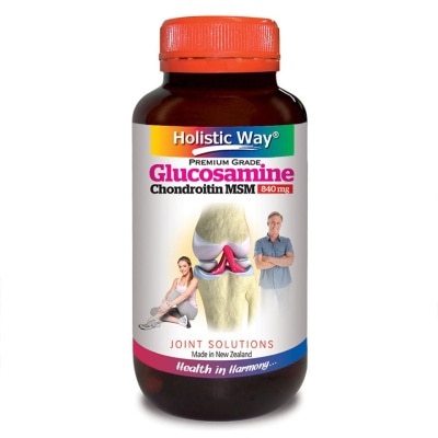 HOLISTIC WAY Glucosamine Chondroitin MSM 840mg 125 Vegetarian Capsules