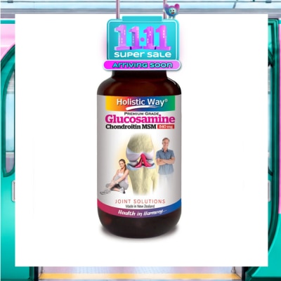 HOLISTIC WAY Glucosamine Chondroitin MSM 840mg 125 Vegetarian Capsules image
