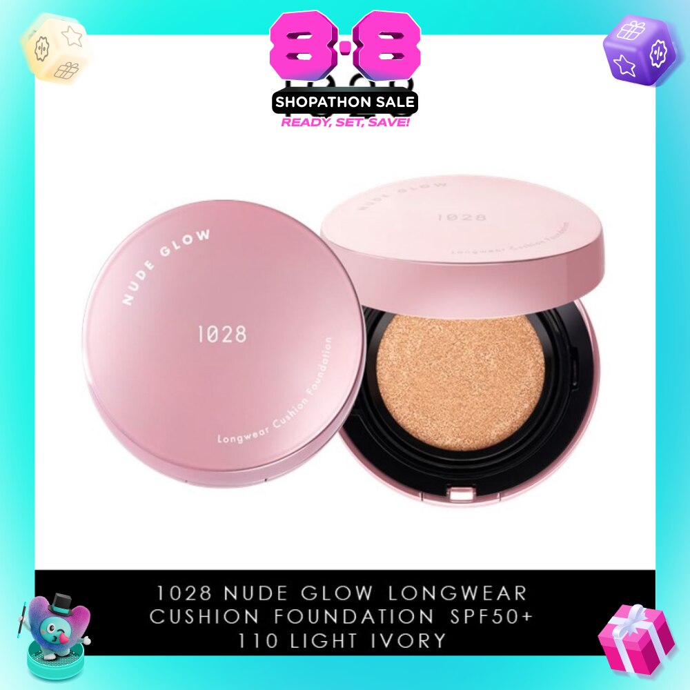 Nude Glow Longwear Cushion Foundation SPF50+ 110 Light Ivory 15g