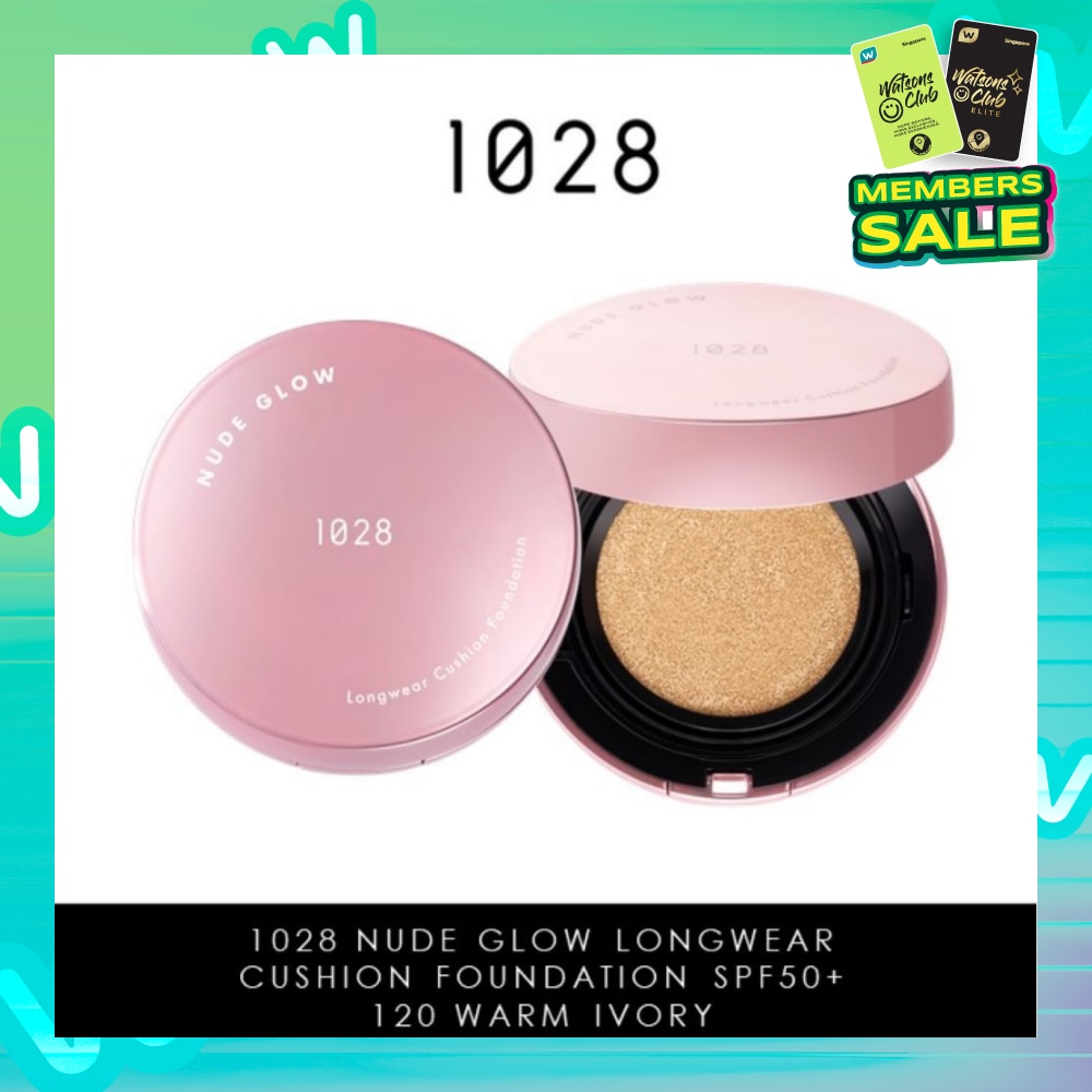 Nude Glow Longwear Cushion Foundation SPF50+ 120 Warm Ivory 15g