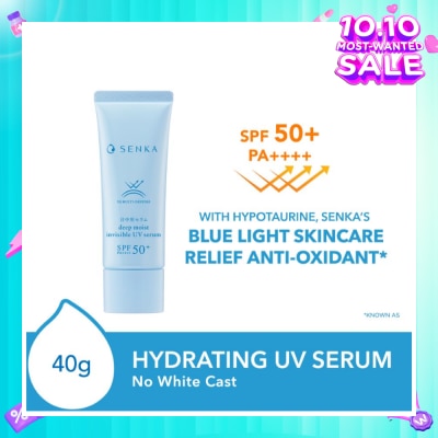 SENKA Deep Moist Invisible UV Serum SPF50+ PA++++ (No White Cast) 40g