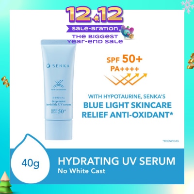 SENKA Deep Moist Invisible UV Serum SPF50+ PA++++ (No White Cast) 40g