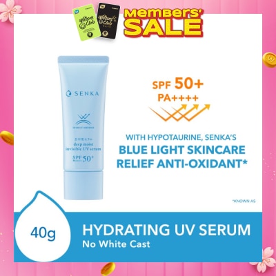 SENKA Deep Moist Invisible UV Serum SPF50+ PA++++ (No White Cast) 40g