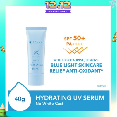 SENKA Deep Moist Invisible UV Serum SPF50+ PA++++ (No White Cast) 40g