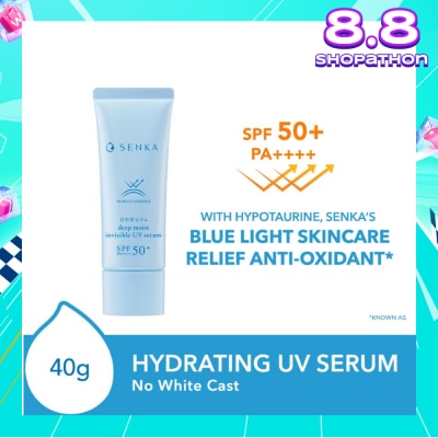 SENKA Deep Moist Invisible UV Serum SPF50+ PA++++ (No White Cast) 40g
