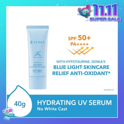 SENKA Deep Moist Invisible UV Serum SPF50+ PA++++ (No White Cast) 40g