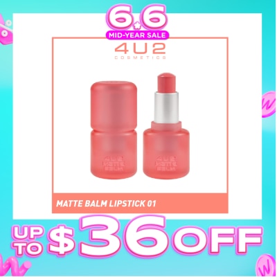 4U2 - Matte Balm Lipstick 01 Happy Holiday 1s