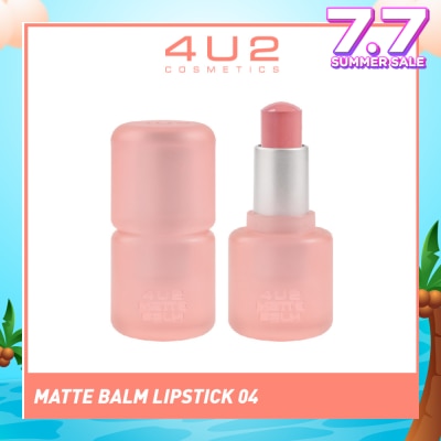 4U2 Matte Balm Lipstick 04 Afternoon Tea 1s