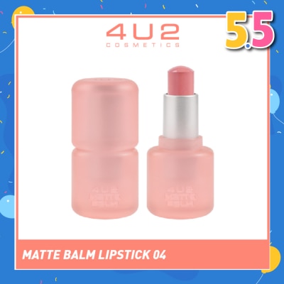 4U2 Matte Balm Lipstick 04 Afternoon Tea 1s