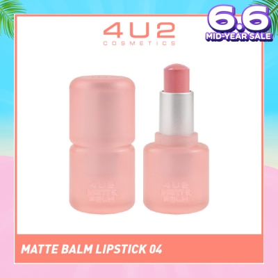 4U2 Matte Balm Lipstick 04 Afternoon Tea 1s
