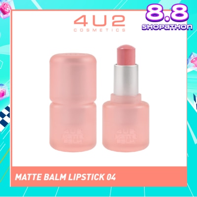 4U2 Matte Balm Lipstick 04 Afternoon Tea 1s