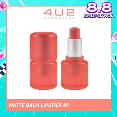 4U2 Matte Balm Lipstick 09 Rainbow Dream 1s