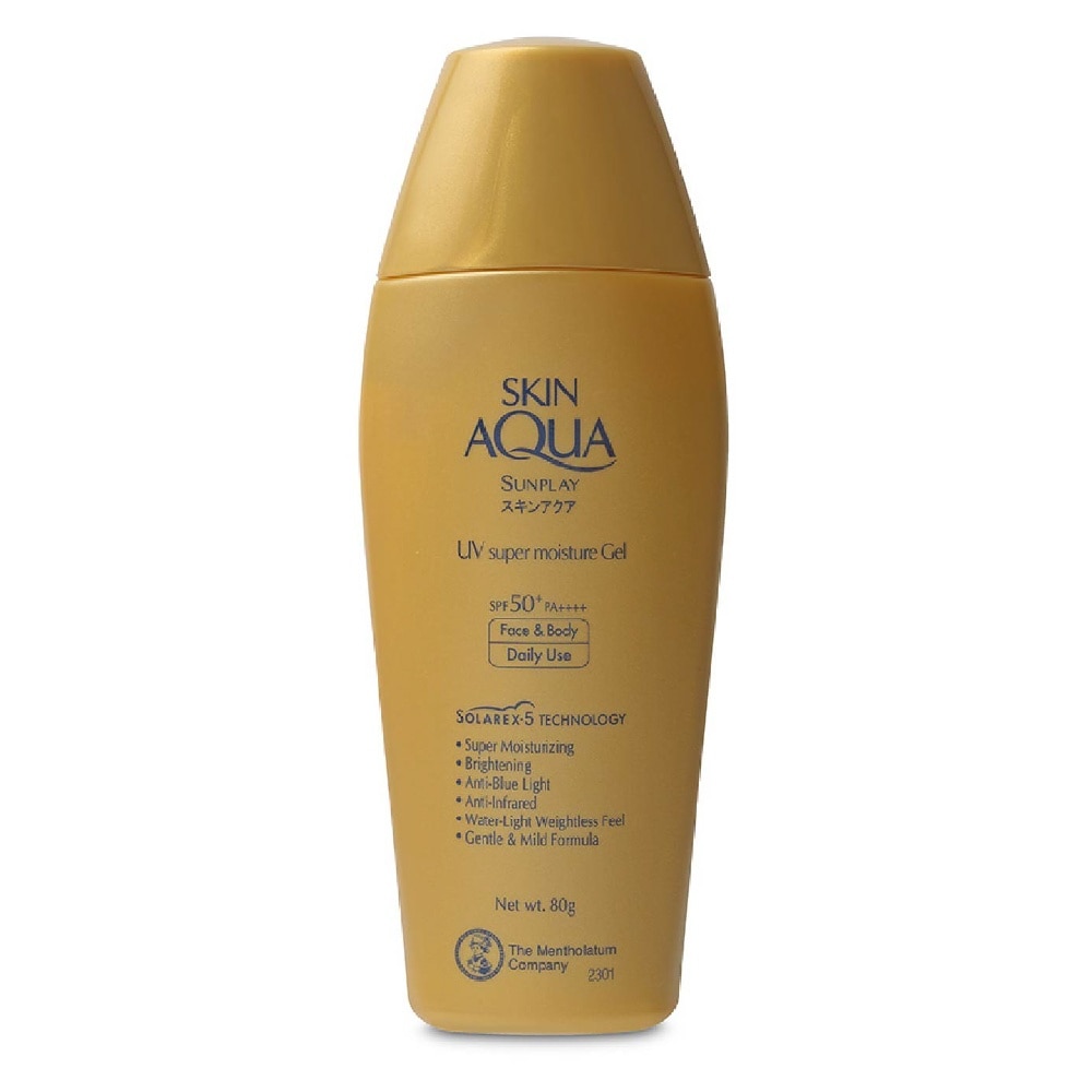 Skin Aqua SM Gel SPF50 (Super Moisturising Sunscreen, Anti- Blue Light, Weightless for everyday use, UVA/ UVB Protection) 80g