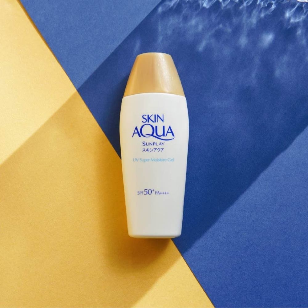 Skin Aqua SM Gel SPF50 (Super Moisturising Sunscreen, Anti- Blue Light, Weightless for everyday use, UVA/ UVB Protection) 80g