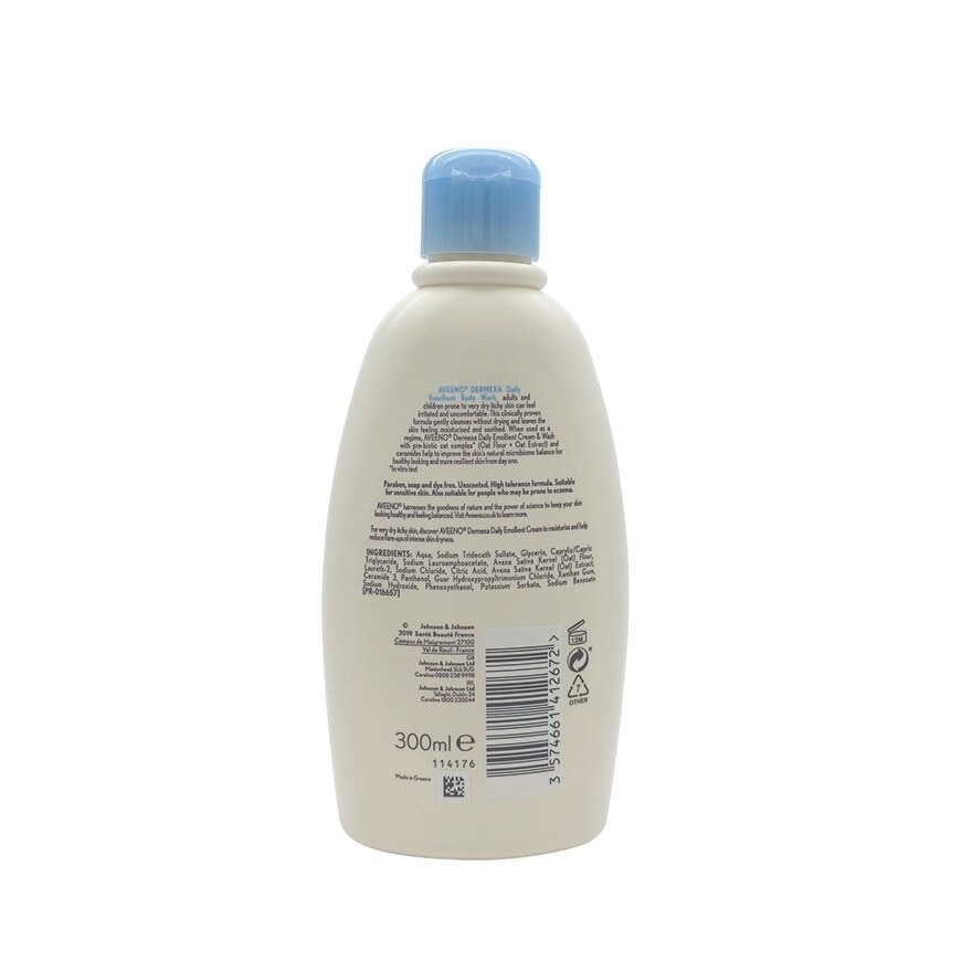 Dermexa Daily Emollient Body Wash (Gently Cleanse And Soothe Extra Dry Eczema-Prone Skin) 300ml