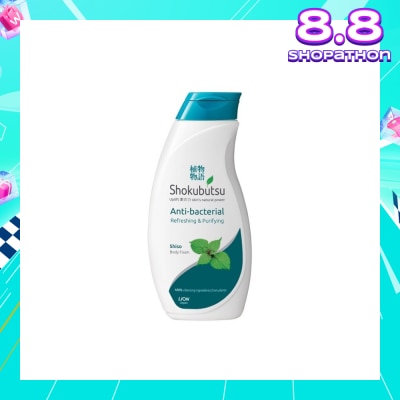 SHOKUBUTSU Anti-bacterial Body Foam Refreshing 200ml
