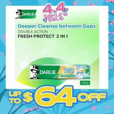 DARLIE - Double Action Fresh Protect 2in1 Mouthwash Toothpaste 160g