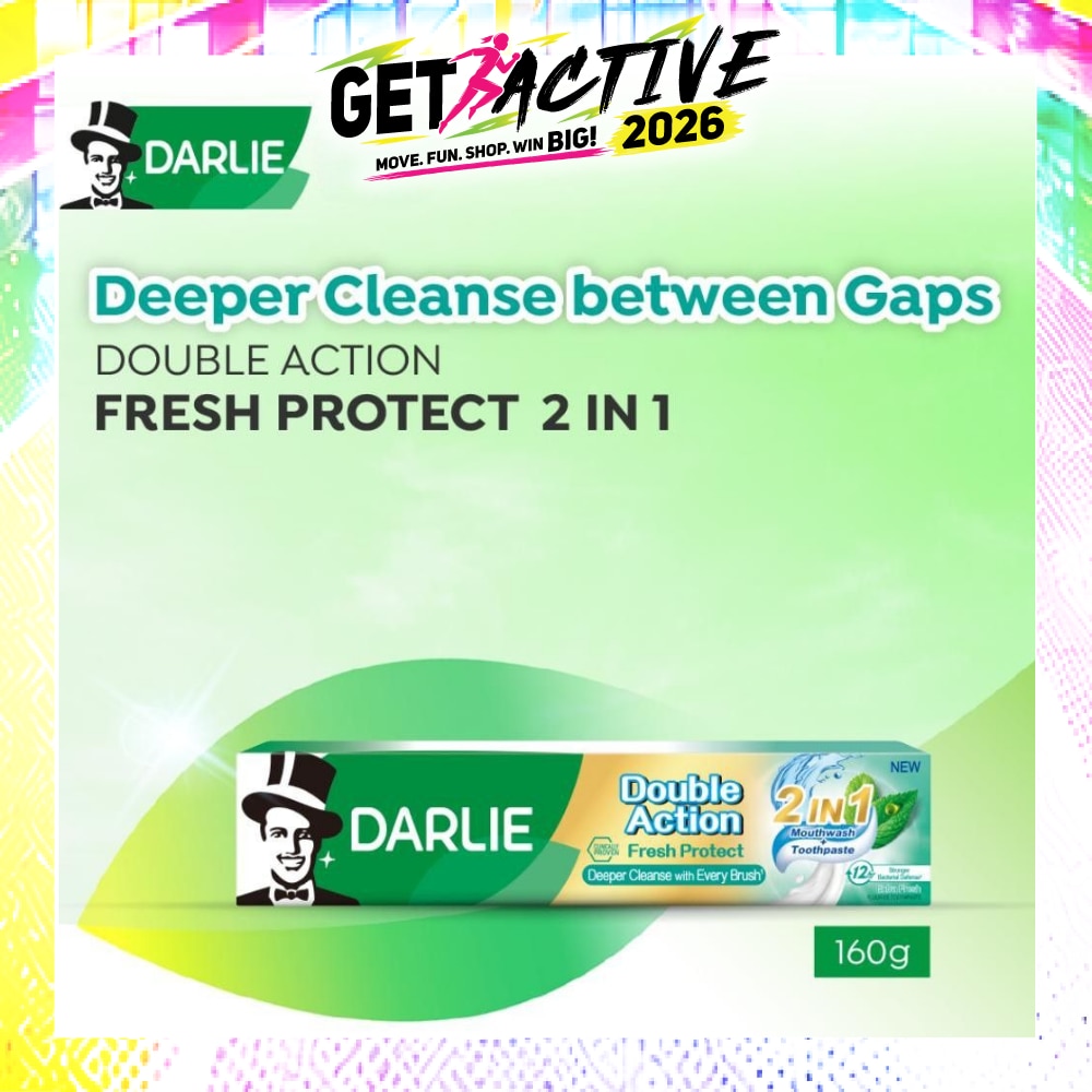 Double Action Fresh Protect 2in1 Mouthwash Toothpaste 160g image