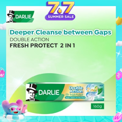 DARLIE - Double Action Fresh Protect 2in1 Mouthwash Toothpaste 160g
