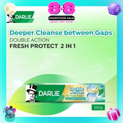 DARLIE - Double Action Fresh Protect 2in1 Mouthwash Toothpaste 160g